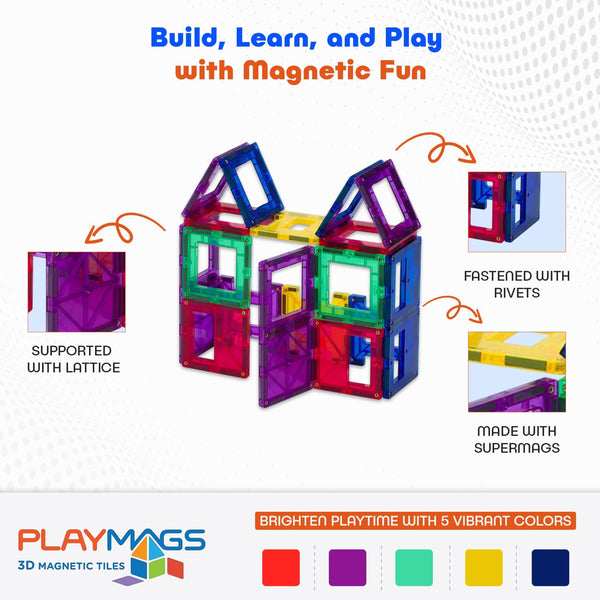 28-Piece Magnetic Building Set