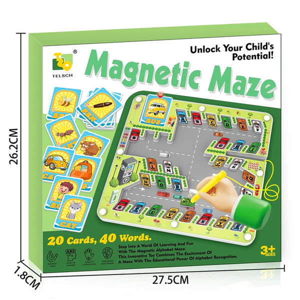 Magnetic Alphabet Maze Car