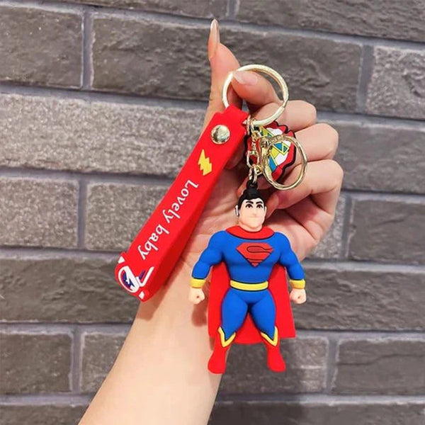 Superman 3D Silicone Keychain