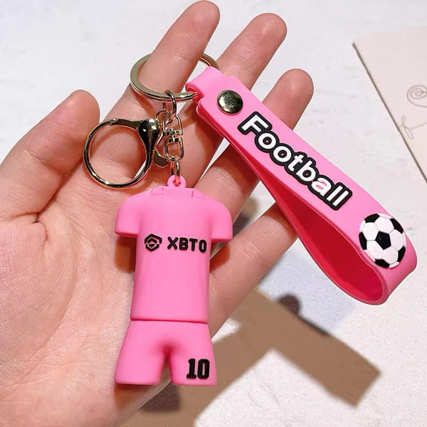 Messi Jersey 3D Rubber Keychain with Strap