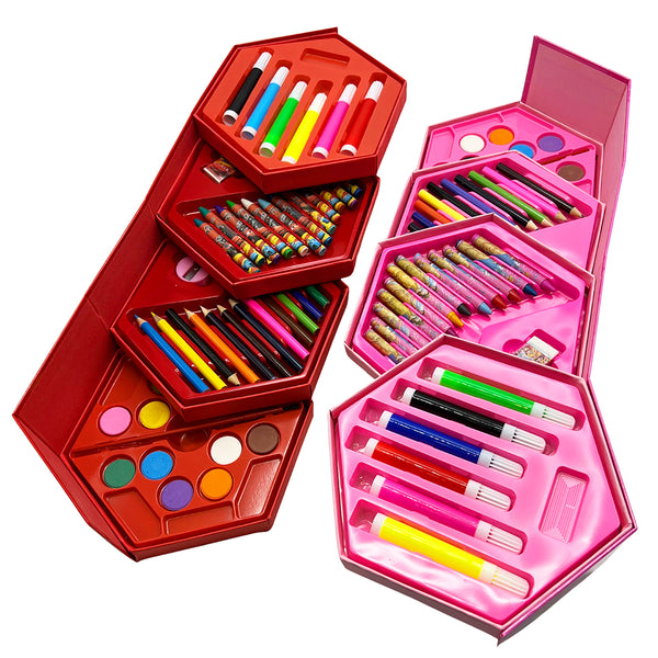 46-Piece Art & Color Kit for All Ages