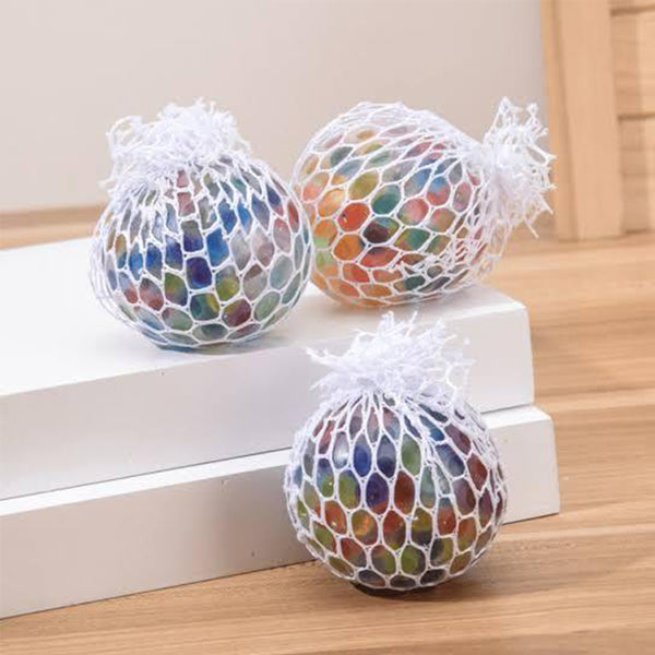 1PC Squishy Colorful Mesh Balls Squeeze