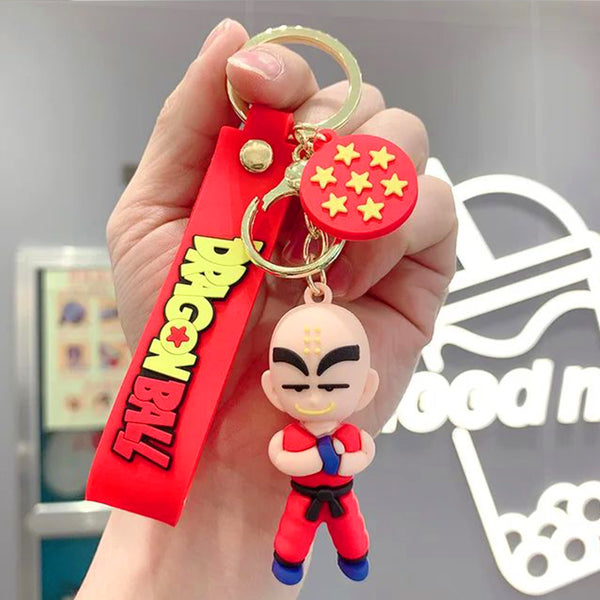 Dragon Ball Z keychain featuring the character Krillin