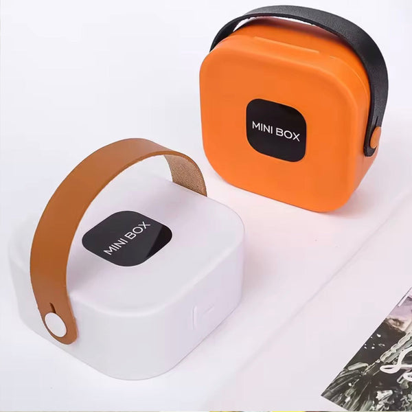 Plastic Jewelry Box with Handle Portable Multi-functional Lipstick Cute Jewelry Packing Mini Simple Jewelry Organizer