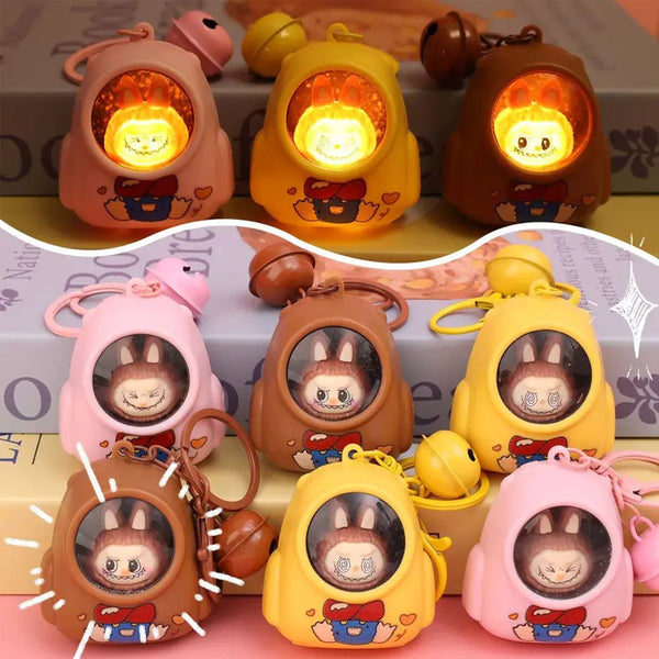 Labubu Light Up Backpack Keychain