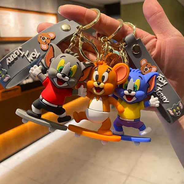 Cute Tom and Jerry Character Keychain