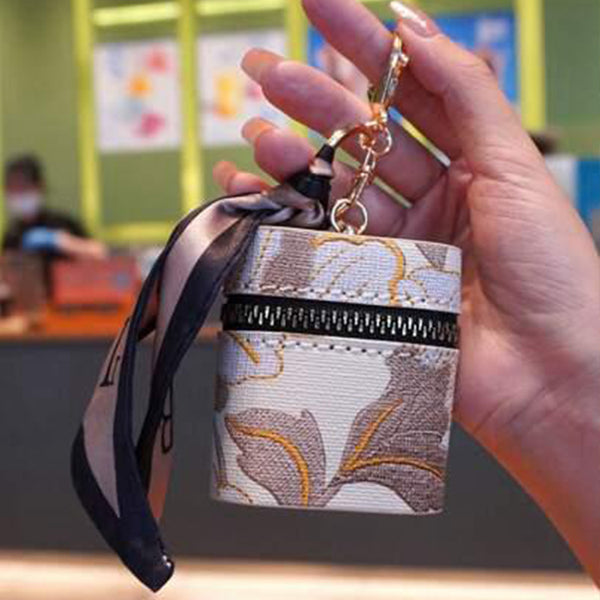 MINI FANCY BAG WITH GOLDEN KEYCHAIN