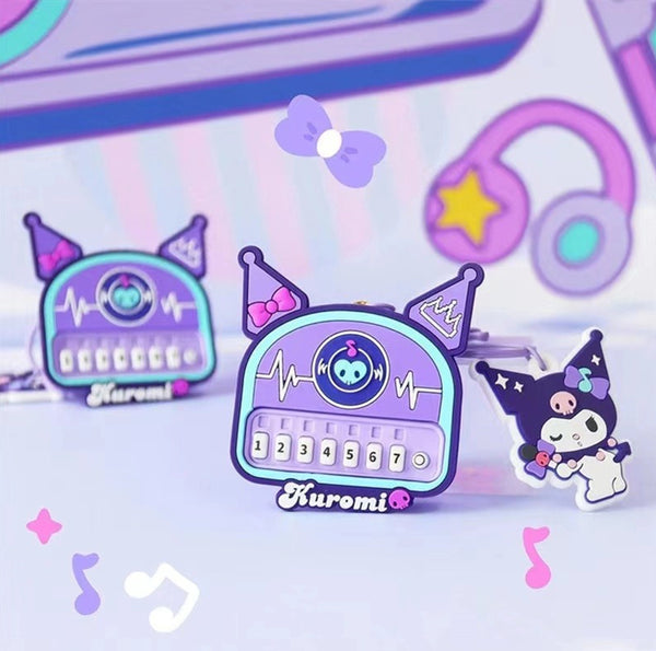 Kuromi Music Keychain Creative Mini Piano Sound