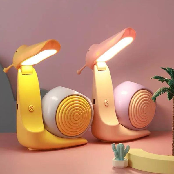 Cute Snail Night Light Lamp, LED Desk Lamp for Kids Room