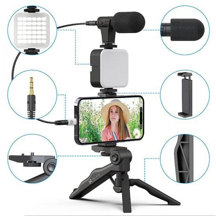 Video Making Vlog Tripod Kit AY-49 Video Making Vlog Tripod Kit With M ...